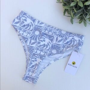 Body Glove | Marlee High Waisted Bikini Bottoms in Serene Terry Cloth